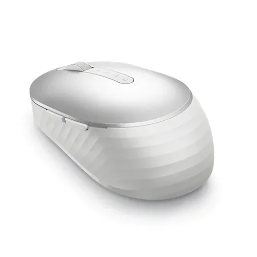 Dell Premier Rechargeable Wireless Mouse MS7421W -  Platinum silver, Wireless 2.4 GHz, Bluetooth 5.0, 1600 dpi, Programmable buttons, Programmable Scroll wheel , USB-C charging port,  3-Year Advanced Exchange Service. 2