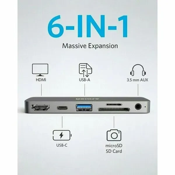Anker Media Hub PowerExpand Direct for iPad Pro, 6-in-1 4