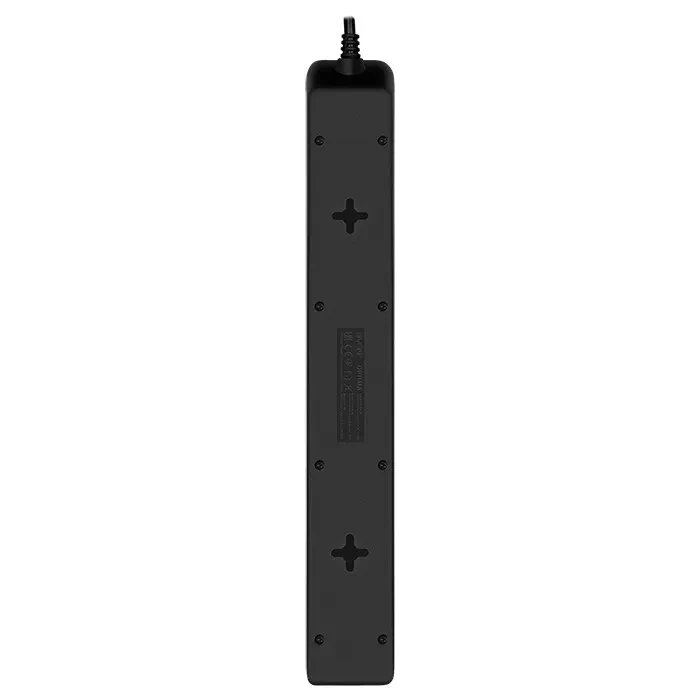 Surge Protector SVEN Optima / 6 Sockets with children protection / 1,8m / Wall mountable / Black 3