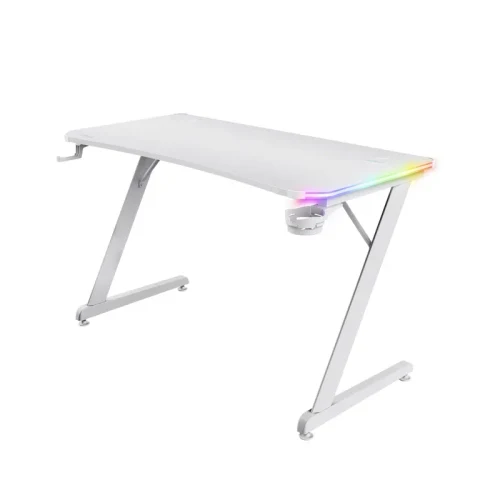 Masa Gaming RGB Trust GXT 709W LUMINUS, White