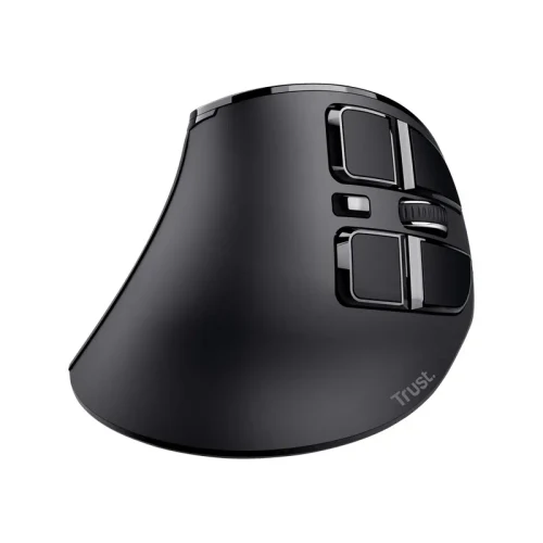 Mouse ergonomic reоncarcabil fara fir Trust VOXX / 2.4GHz/ Bluetooth/ Black