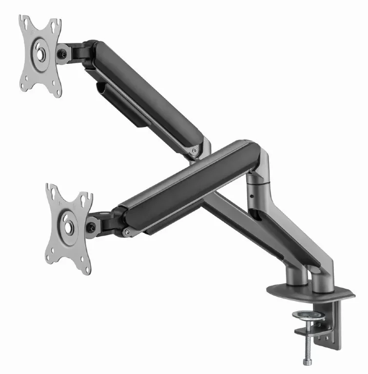 Suport pentru monitor dublu reglabil cu montare pe masa 17”-32”, Gembird MA-DA2-05 4