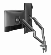 Suport pentru monitor dublu reglabil cu montare pe masa 17”-32”, Gembird MA-DA2-05 5