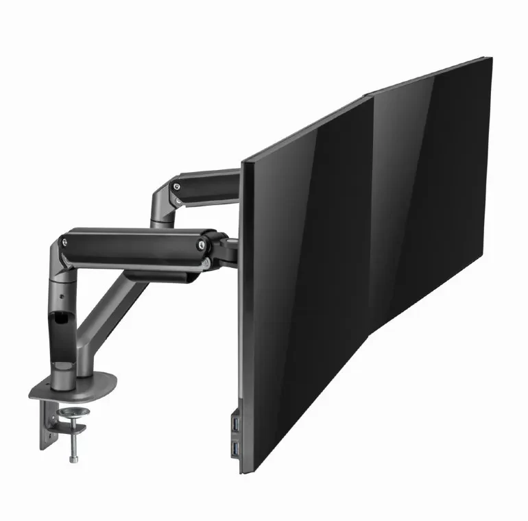 Suport pentru monitor dublu reglabil cu montare pe masa 17”-32”, Gembird MA-DA2-05 6