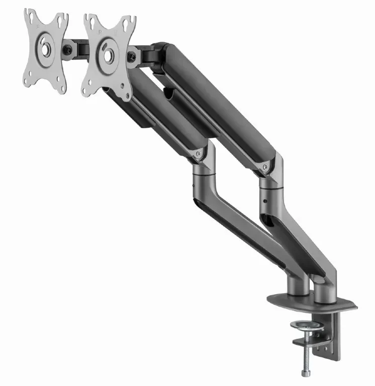 Suport pentru monitor dublu reglabil cu montare pe masa 17”-32”, Gembird MA-DA2-05 3