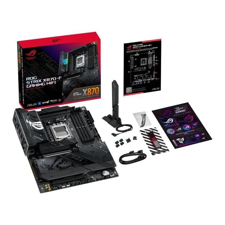 Placa de baza ASUS ROG STRIX X870-F GAMING WIFI/ AM5 / AMD X870 / DDR5 / ATX 7