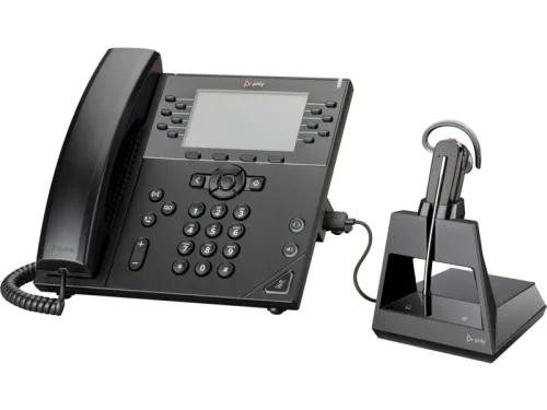 Casti Office + Cablu USB-A la Micro USB Poly Voyager 4245-M /  Black
