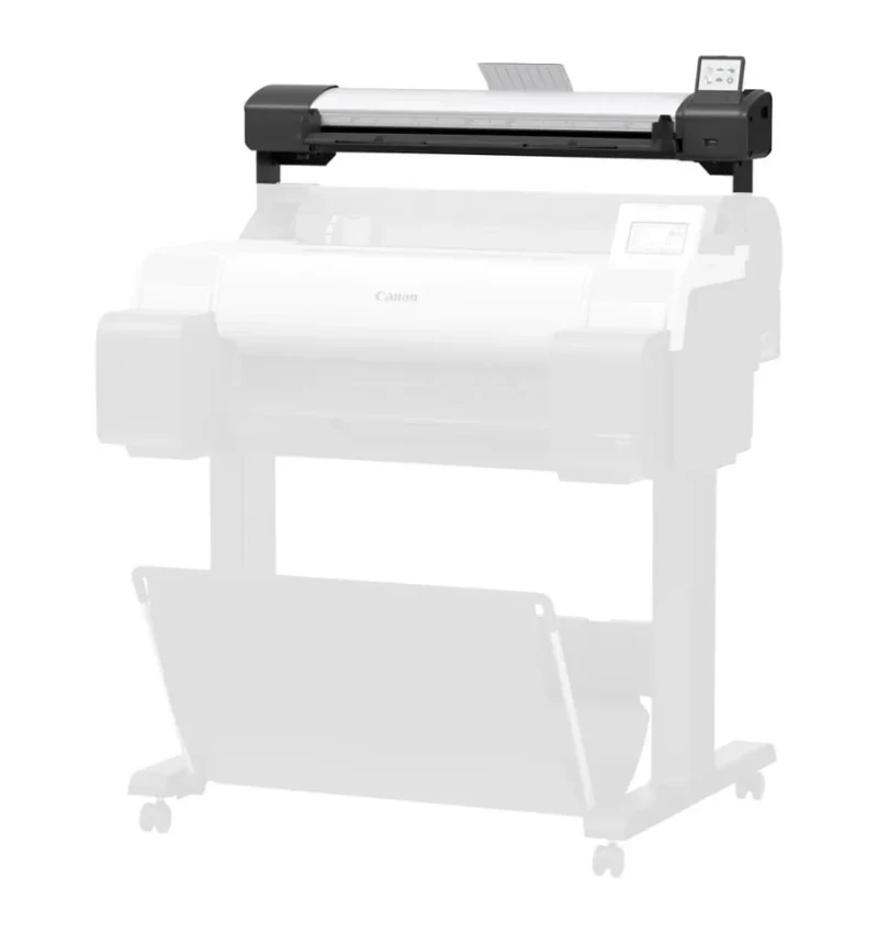 Large format Scanner Canon LM24 (4276V940), 24”/A1+/660mm, 600x600 dpi, SingleSensor, USB, Sensor LCD 3”, Thickness 0,5 - 0,8 mm, In set: brackets for mounting on the printer, retainers and a special tool (3 mm), 2 legs for desktop use. 2