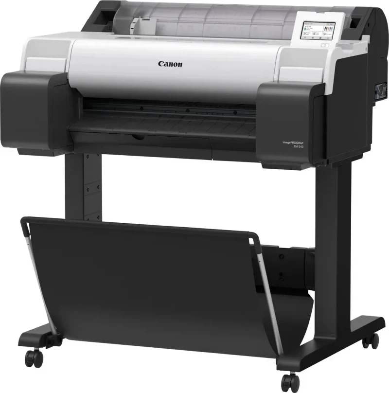 Plotter Canon image PROGRAF TM-340 (6248C003), 36”/A0+/914mm, LAN, 2400x1200 dpi_4pl, 2GB, A0 in 42 sec. print head PF-06, 5 tank:PFI-030MBK (55ml):MBK/C/M/Y/ВK/, Maintenance Cart MC-31, stand, One roll, front-loading, front output. 2
