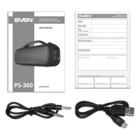 Boxa portabila SVEN PS-360 Black / 24W / Bluetooth / FM tuner / USB / microSD 9