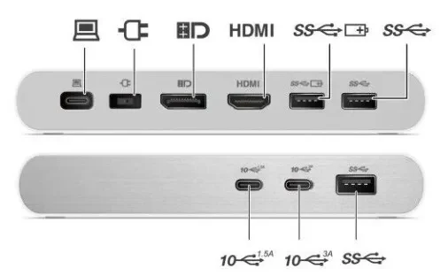 Universal Dock Lenovo 500 USB-C 3