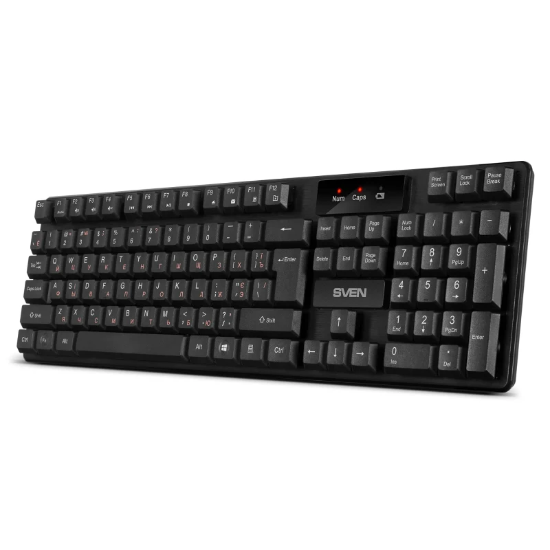 Tastatura Wireless SVEN KB-C2300W, Black 2