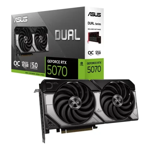 Placa video ASUS Dual GeForce RTX 5070 OC Edition / 12GB / GDDR7 / 192bit