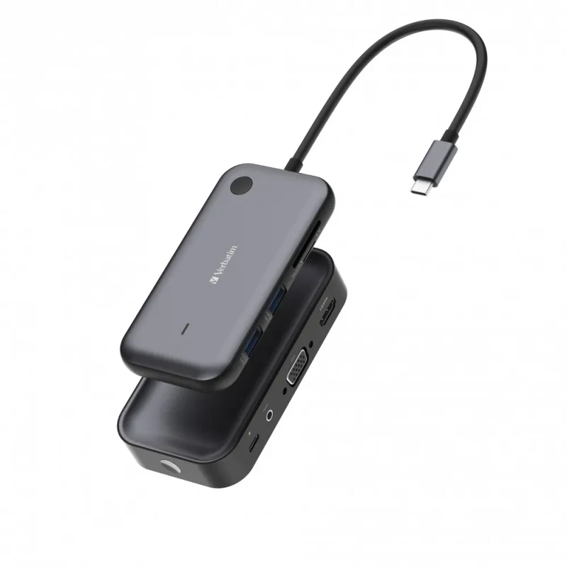 Adaptor Display Wireless USB-C Verbatim ”Share My Screen 1080p” cu splitter WDA-01 5