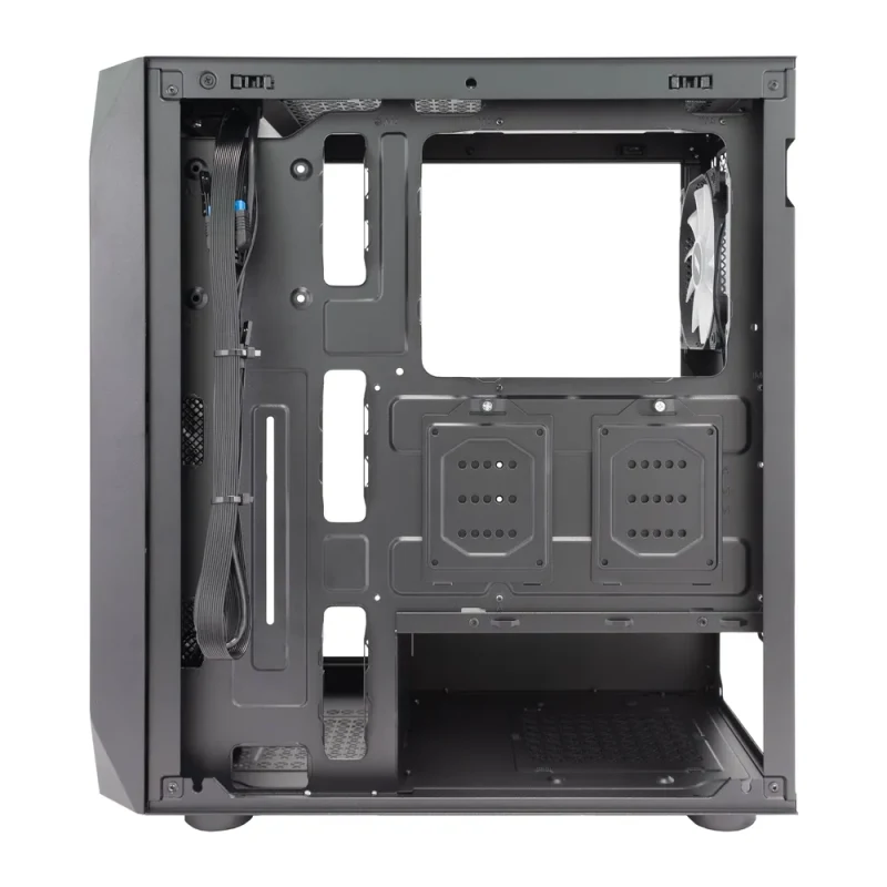 Carcasa Gaming 1STPLAYER AY7 / no PSU / Side-Window / 3x120mm / ATX / Black 6