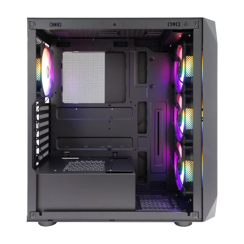 Carcasa Gaming 1STPLAYER AY7 / no PSU / Side-Window / 3x120mm / ATX / Black 3