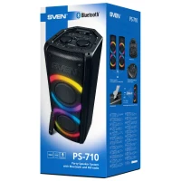 Boxa portabila SVEN PS-710 Black / 100W / Bluetooth / NFC / FM tuner / USB / microSD 10