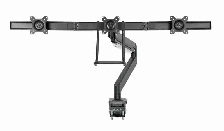 Suport pentru 3 monitor reglabil cu montare de birou 13”-27”, Gembird MA-DA3-03 4
