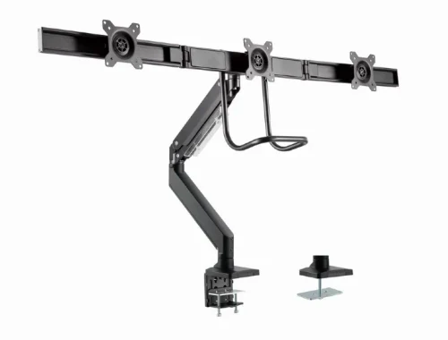 Suport pentru 3 monitor reglabil cu montare de birou 13”-27”, Gembird MA-DA3-03