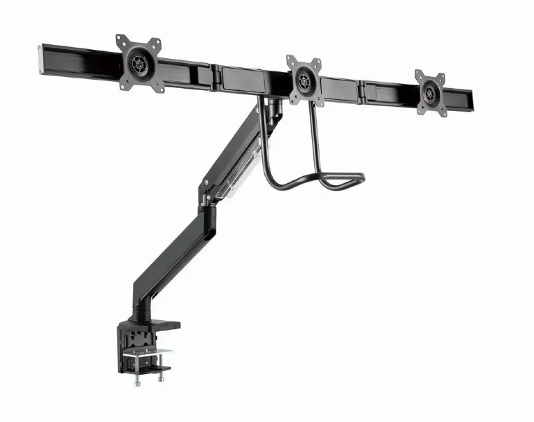 Suport pentru 3 monitor reglabil cu montare de birou 13”-27”, Gembird MA-DA3-03 2
