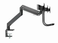 Suport pentru 3 monitor reglabil cu montare de birou 13”-27”, Gembird MA-DA3-03 3