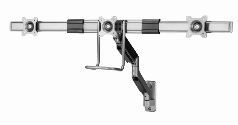 Suport reglabil de perete pentru 3 monitoare up to 17-27”  Gembird MA-WA3-01 4