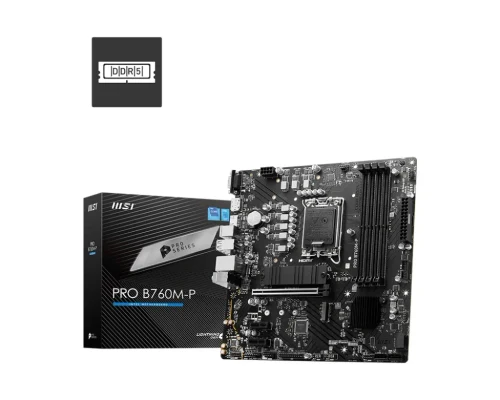 Placa de baza MSI PRO B760M-P / 1700 / B760 / DDR5 / mATX