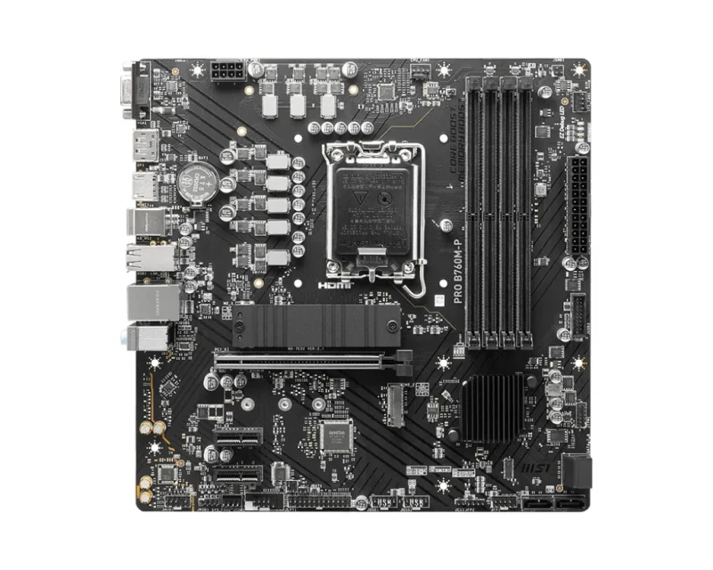 Placa de baza MSI PRO B760M-P / 1700 / B760 / DDR5 / mATX 2