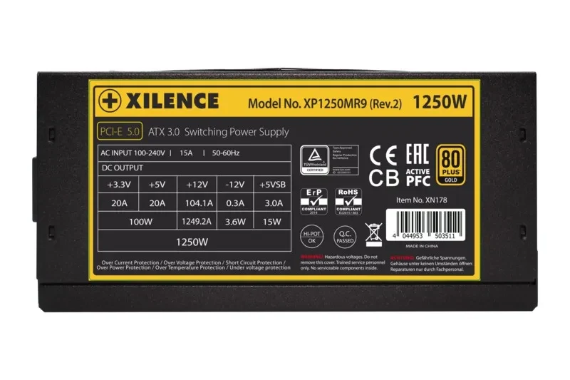 Bloc de alimentare XILENCE ”Performance X” Series XP1250MR9.2 (XN178) / 1250W 6