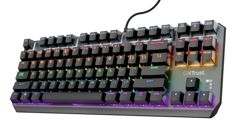 Tastatura Gaming Trust GXT 834 CALLAZ TKL, USB, Black 3