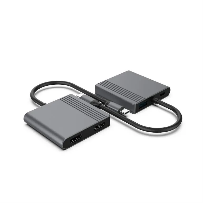 Adaptor Multi-port Gembird A-CM-COMBO3-04/ USB-C/ USB3.2Gen1/ 1xUSB-C/ 2xHDMI 4