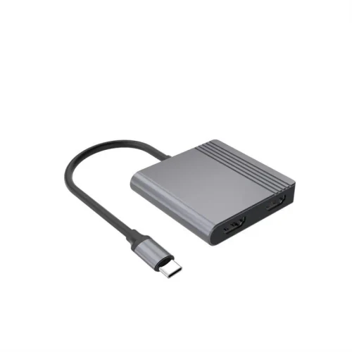 Adaptor Multi-port Gembird A-CM-COMBO3-04/ USB-C/ USB3.2Gen1/ 1xUSB-C/ 2xHDMI