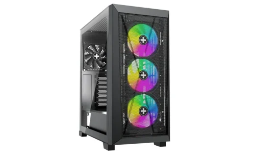 Carcasa XILENCE Xilent X | XG151 / w/oPSU / with Tempered Glass Side Panel / 3x ARGB 120mm + 1x120mm / ATX / Black