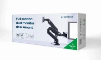 Brat de montare pentru 2 monitoare, cu miscare completa, 17”-35” Gembird MA-DA2-03 7