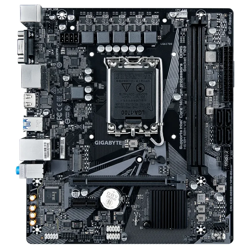 Placa de baza GIGABYTE H610M S2H V2/ 1700/ H610/ DDR5/ mATX 2
