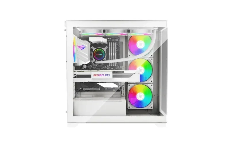 Carcasa XILENCE Xilent Gleam / X818.W.ARGB/ no PSU/ Aquarium panel/ ATX/ White 4