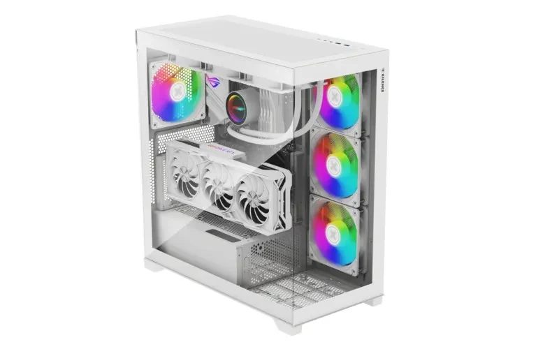 Carcasa XILENCE Xilent Gleam / X818.W.ARGB/ no PSU/ Aquarium panel/ ATX/ White 2
