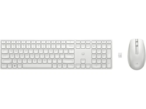 Tastatura si mouse Wireless HP 650, White