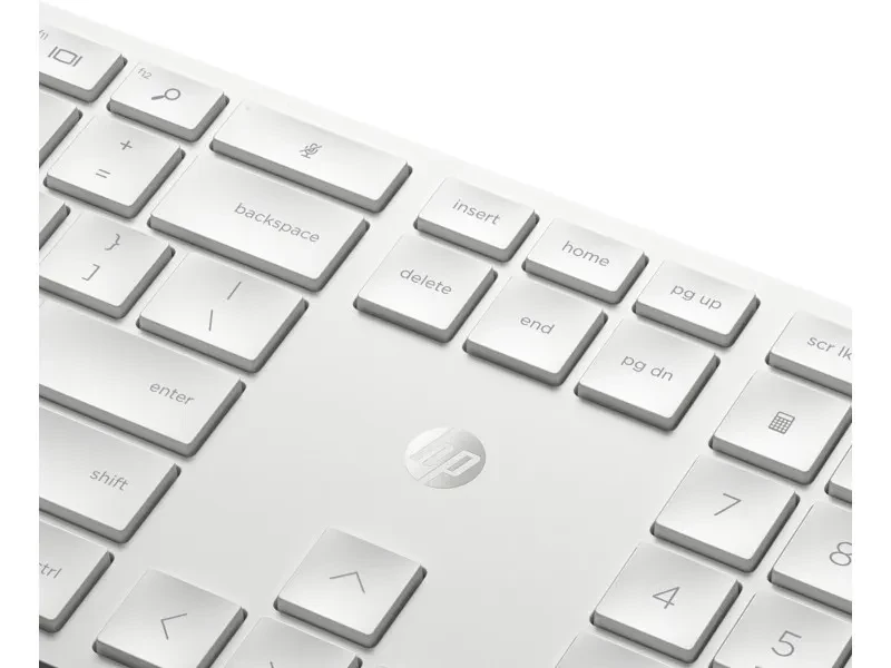 Tastatura si mouse Wireless HP 650, White 3