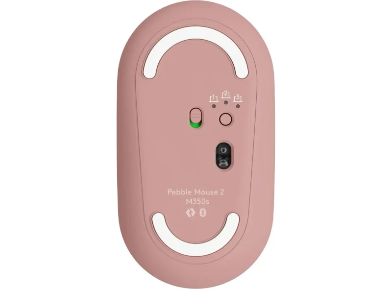 Mouse Wireless Logitech Pebble Mouse 2 M350s, Tonal Rose 5