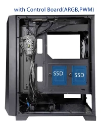 Carcasa XILENCE Xilent Breeze XG131 / w/oPSU / Side panel / 3x ARGB 120mm + 1x120mm / ATX / Black 6