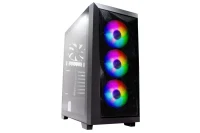 Carcasa XILENCE Xilent Breeze XG131 / w/oPSU / Side panel / 3x ARGB 120mm + 1x120mm / ATX / Black