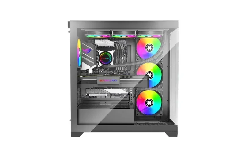 Carcasa XILENCE Xilent Gleam / X818.ARGB/ no PSU/ Aquarium panel/ ATX/ Black 4