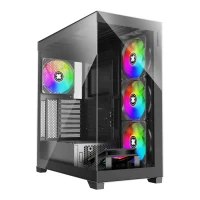 Carcasa XILENCE Xilent Gleam / X818.ARGB/ no PSU/ Aquarium panel/ ATX/ Black