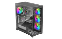 Carcasa XILENCE Xilent Gleam / X818.ARGB/ no PSU/ Aquarium panel/ ATX/ Black 2