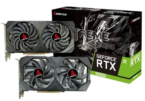 Placa video BIOSTAR GeForce RTX3050  / 6GB / GDDR6 /  96bit