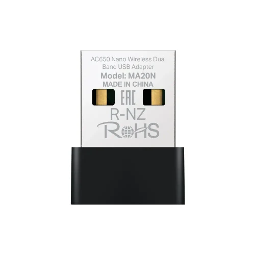 USB 2.0 / Wi-Fi 5 Adapter / MERCUSYS MA20N /  Dual Band AC650