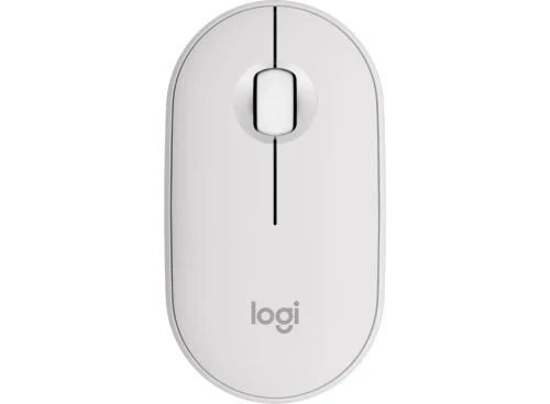 Mouse Wireless Logitech Pebble Mouse 2 M350s, Tonal White