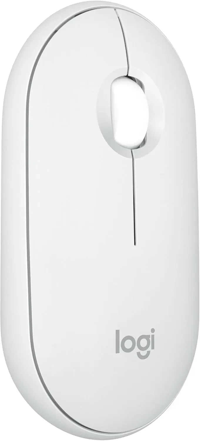Mouse Wireless Logitech Pebble Mouse 2 M350s, Tonal White 2