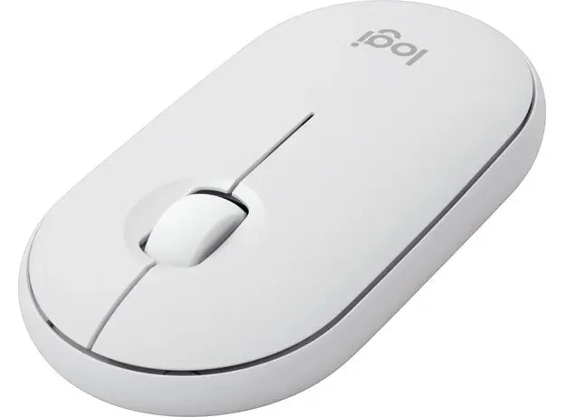 Mouse Wireless Logitech Pebble Mouse 2 M350s, Tonal White 3